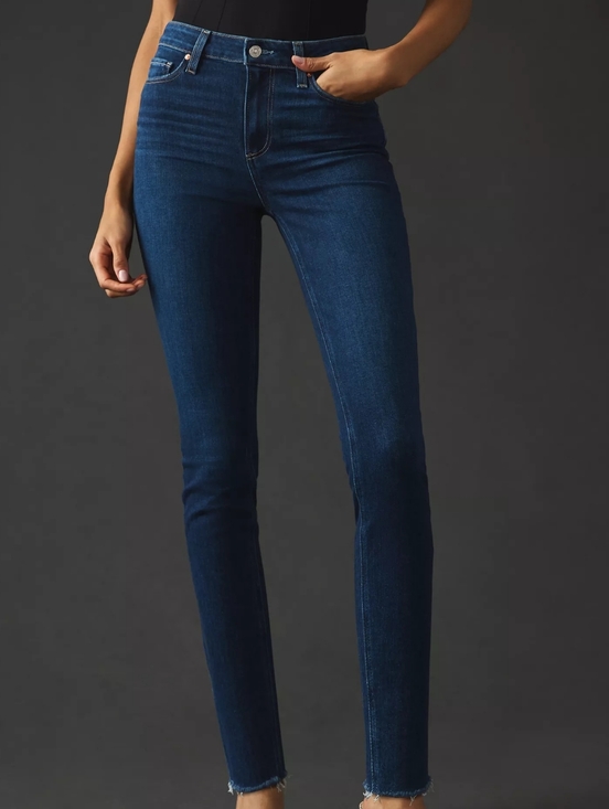 PAIGE Denim - Paige Hoxton Ankle High Rise Skinny Jeans Size 25 Anthropologie